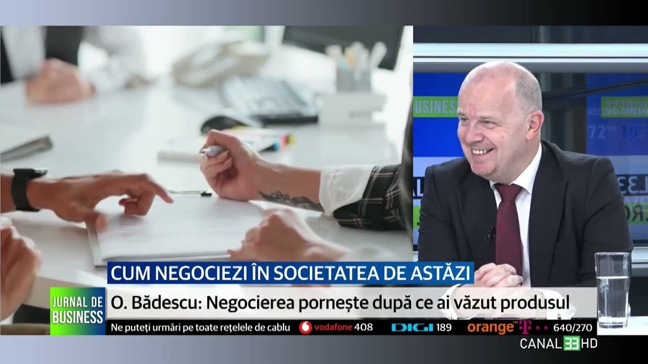 Arta de a negocia în ziua de astăzi. Cu Octavian Badescu