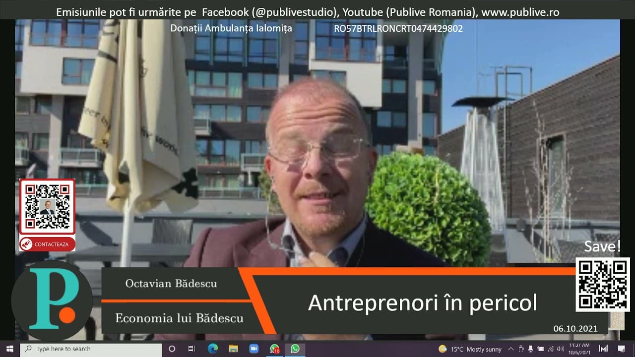 Antreprenorii în pericol de faliment! // Economia lui Bădescu - 06.10.2021