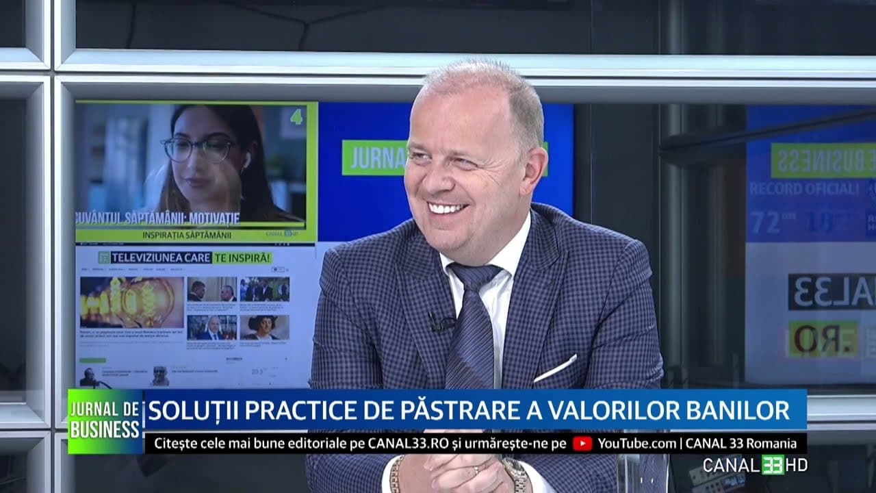 Soluții practice de păstrare a valorilor banilor - Octavian Badescu la Canal 33